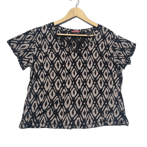 Scotch & Soda Beach Bandits Tan & Black Print Boxy Tee Size XS - Picture 9 of 13